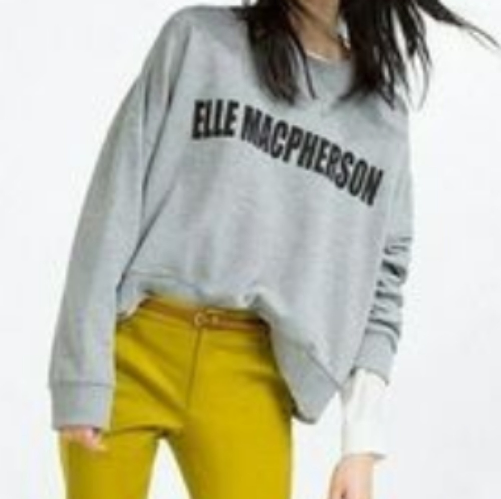 Zara Elle MacPherson Crew Neck Sweatshirt